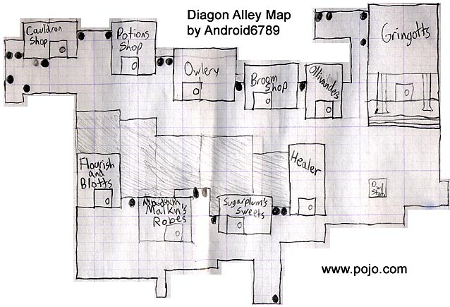 Diagon Alley Map