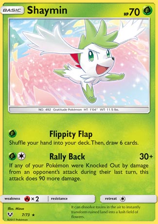 Monster VS - Sky Forme Shaymin is attacking！ This cute Pokémon is waiting  for you to take it home!