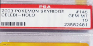 PSA 10 GEM MINT Celebi Skyridge Crystal Holo 2003 - $2k