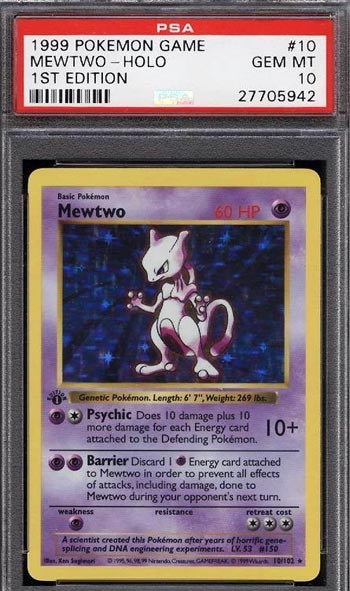 Mewtwo Base Set 25 Most Expensive Pokemon Cards 7 Pojocom
