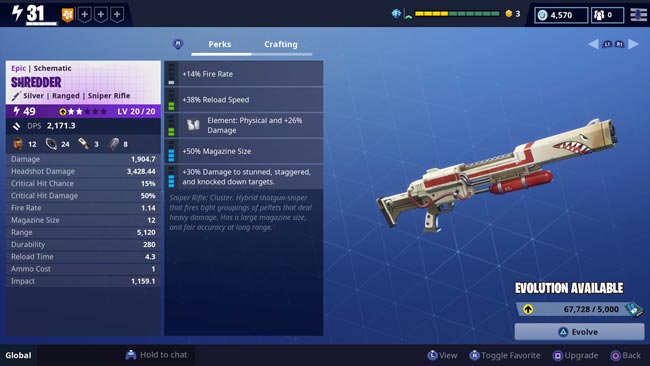 Weapon Schematics Fortnite How To Upgrade Weapon Rarity In Fortnite Save The World Pojo Com