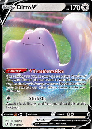 Ditto V Top 5 Pokemon Cards In Shining Fates Honorable Mention Pojo Com