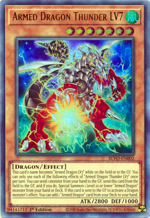 Yugioh Card, Armed Dragon LV10 White Secret Rare