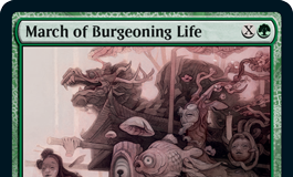 March of Burgeoning Life